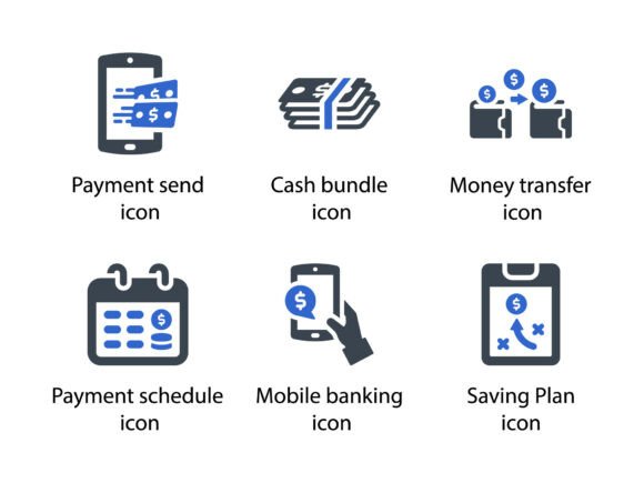 Banking Icon Set 7: A Versatile Tool for Modern Design Projects