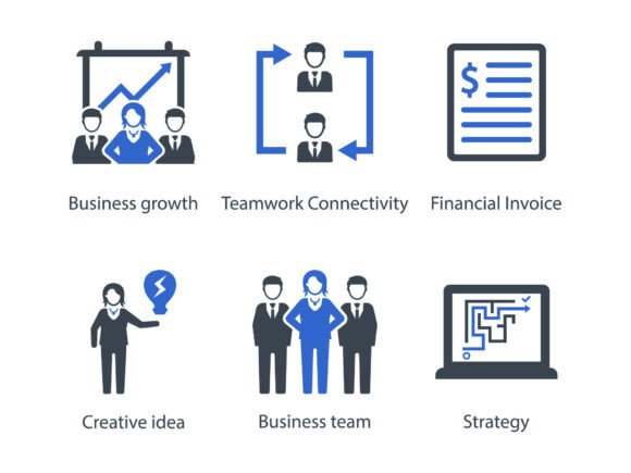 Business Management Icon Set 17: A Versatile Tool for Modern Designers