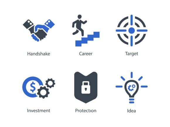 Business Management Icon Set 7: Essential Design Tools