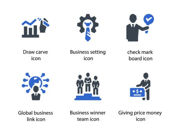 Business People Icon Set 3: Elevating Visual Communication for Modern Designers