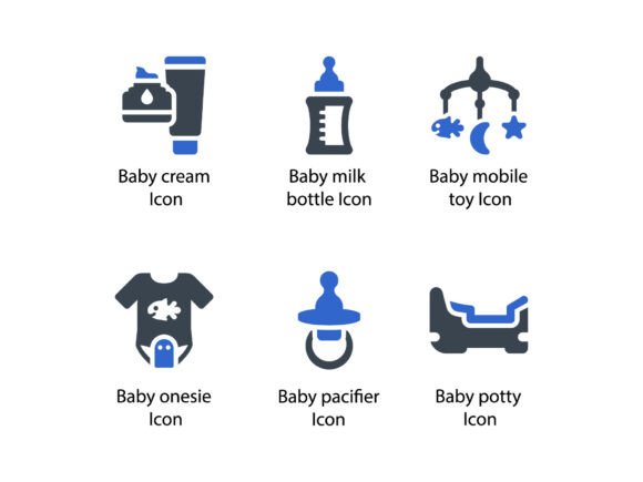 Childhood Baby Icon Set 3: A Versatile Tool for Every Designer