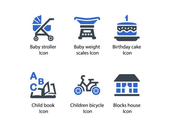 Childhood Baby Icon Set 5: A Must-Have for Designers and Creators