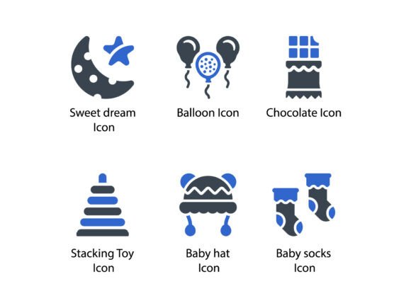 Childhood Baby Icon Set 8