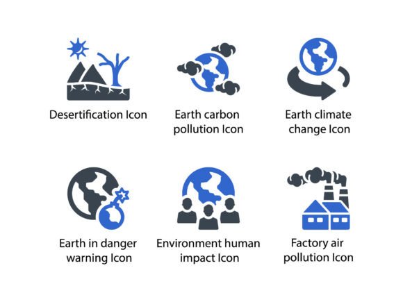 Climate Change Icon Set 2: A Versatile Tool for Modern Designers