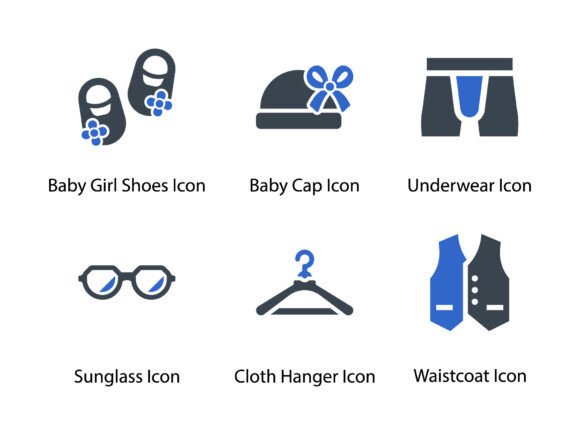 Clothes Fashion Icon Set 9: A Designer’s Essential