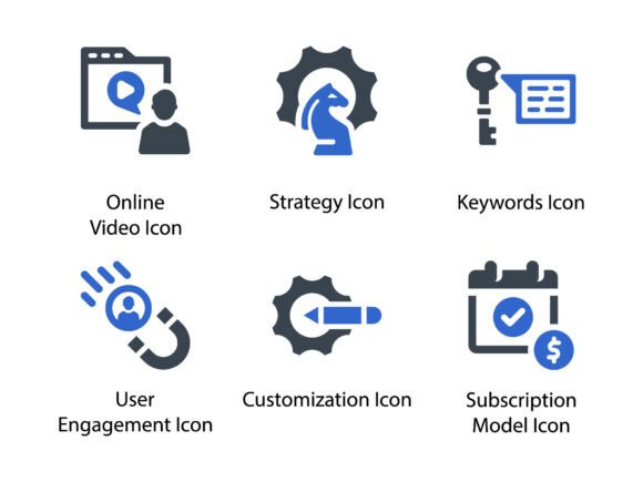 Digital Marketing Icon Set 8: A Design Essential