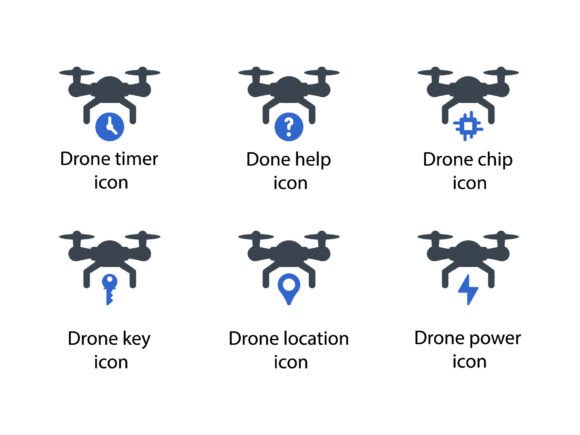 Drone Icon Set 2