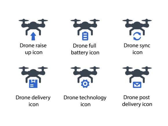 Drone Icon Set 3: Strategic Design for Modern Visual Communication
