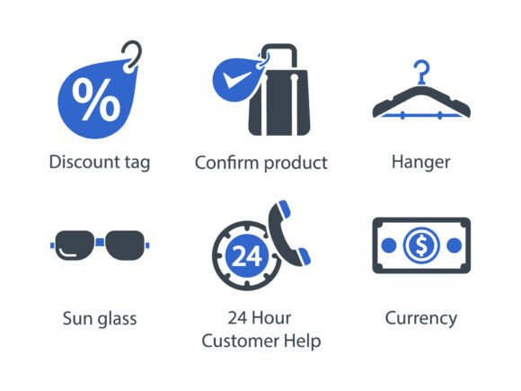 E Commerce Shopping Icon Set 16: A Versatile Tool for Modern Designers