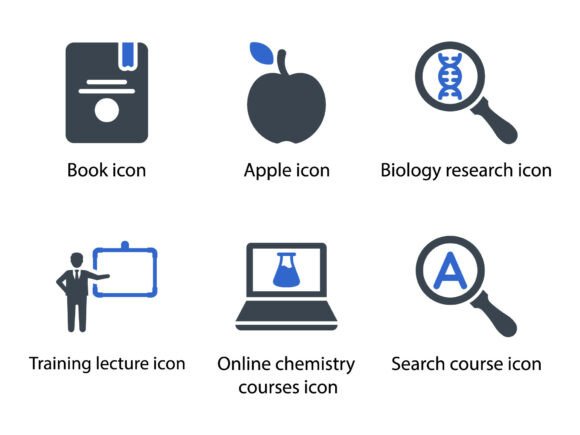 Education Icon Set 5: A Comprehensive Design Resource for Modern Projects