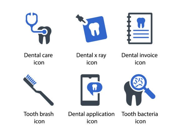 Enhance Your Design Projects with Dental Care Icon Set 4