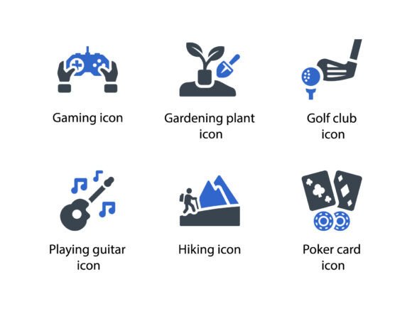 Hobbies Icon Set 4: Creative Tools for Every Project
