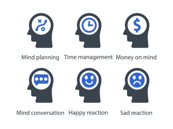 Human Psychology Icon Set 4