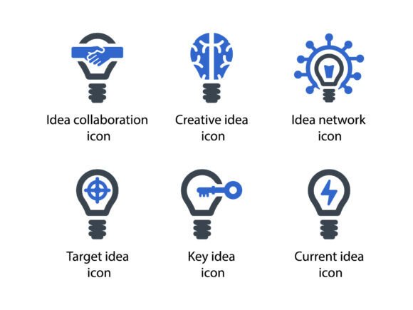 Idea Icon Set 5: Elevating Visual Communication in Modern Design