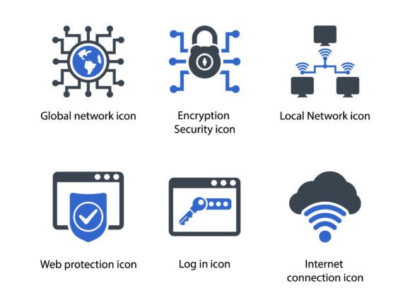 Internet Security Icon Set 7: A Versatile Tool for Modern Designers