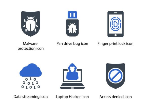 Internet Security Icon Set 9: Essential for Digital Protection