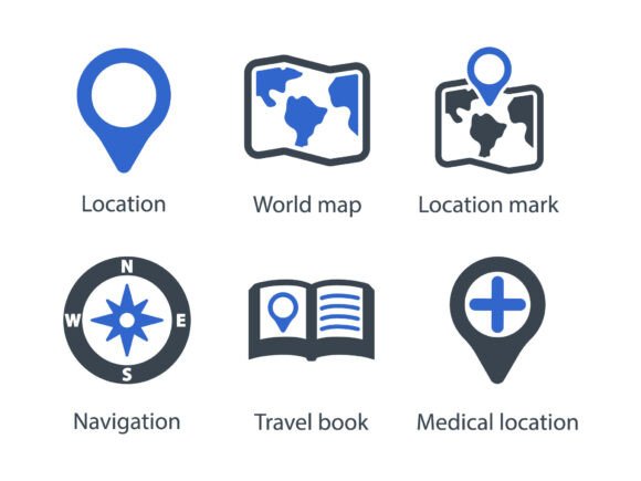 Location Icon Set 1: A Versatile Tool for Modern Designers