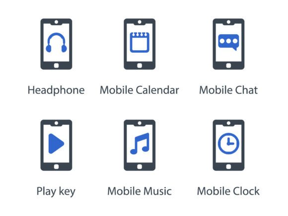 Mobile Function Icon Set 6: A Versatile Tool for Designers and Developers