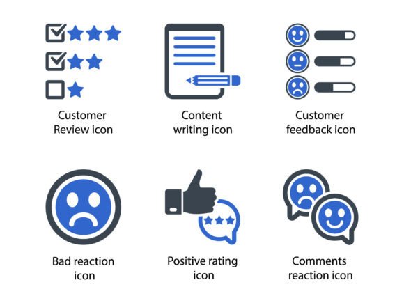 Review Feedback Icon Set 2