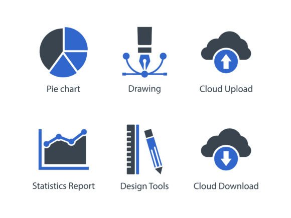 SEO Internet Blue Icon Set 10
